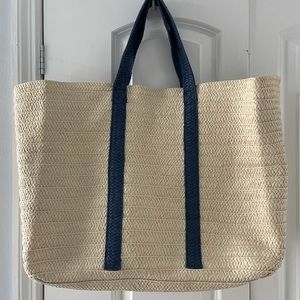 Mark&Graham cream/Blue tote bag